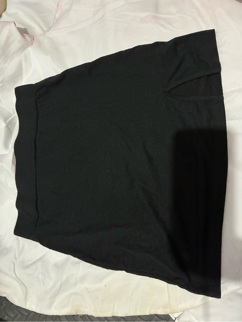 SHEIN Black Mini Knit Skirt